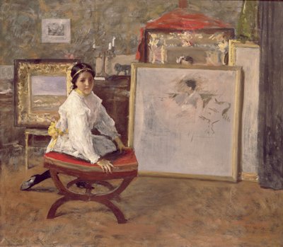 Puhuitko minulle, noin 1897 (öljy kankaalle). tekijältä William Merritt Chase