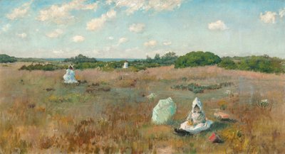 Syksyn kukkien kerääminen tekijältä William Merritt Chase
