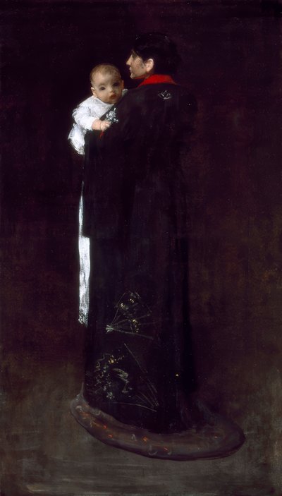 Äiti ja lapsi tekijältä William Merritt Chase