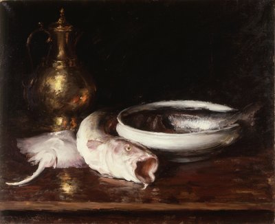 Asetelma, n.1913 (öljy kankaalle) tekijältä William Merritt Chase