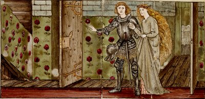 Kuusitoista laatta muodostaa kahdeksan kuvaa "Briar Rose" -tarinasta, 1862-1865. Taiteilijat: William Morris, Sir Edward Coley Burne-Jones. tekijältä WilliamWilliam Morris, Sir Edward Coley Burne Jones