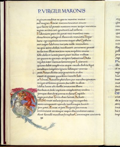 Dido ja Cupid, sivu 26 Vergiliusin "Aeneisista" tekijältä William Morris