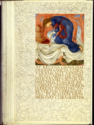 Dido puukotti itseään, Virgiliuksen "Aeneis" IV kirjan avaaminen tekijältä William Morris