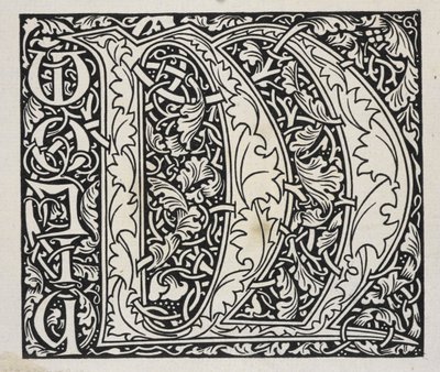 Alkuperäinen, mustavalkoinen. tekijältä William Morris