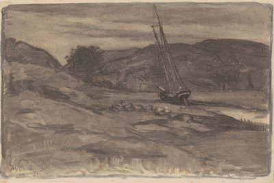 Stranded, 1875 (hiili paperiarkille) tekijältä William Morris