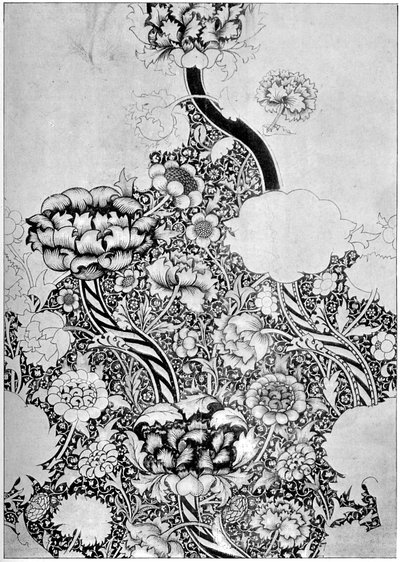 Puuvillalle painettu sauvakuvio, 1884 1934. tekijältä William Morris