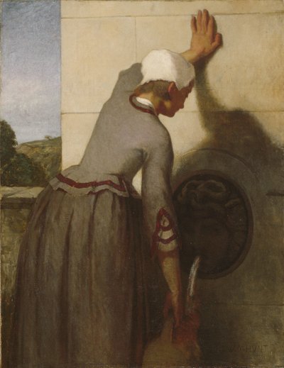 Tyttö suihkulähteellä tekijältä William Morris Hunt
