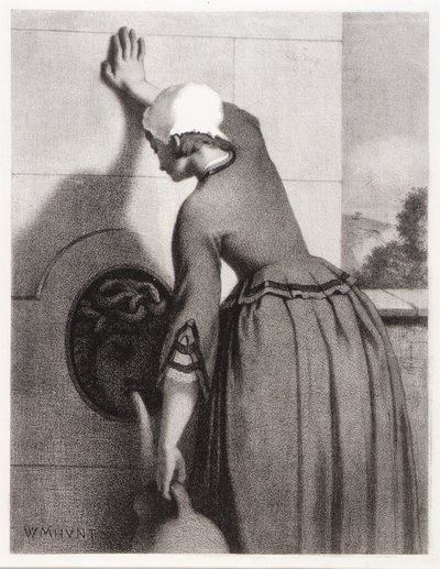 Tyttö suihkulähteellä tekijältä William Morris Hunt
