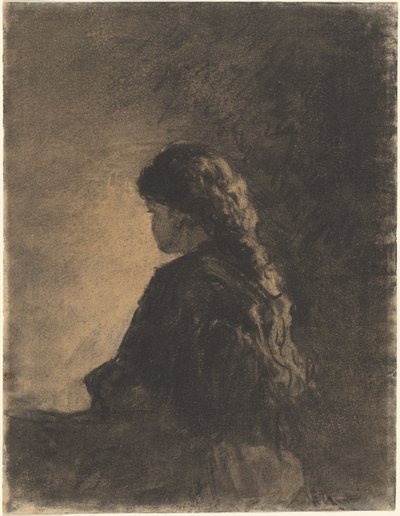 Istuva tyttö tekijältä William Morris Hunt