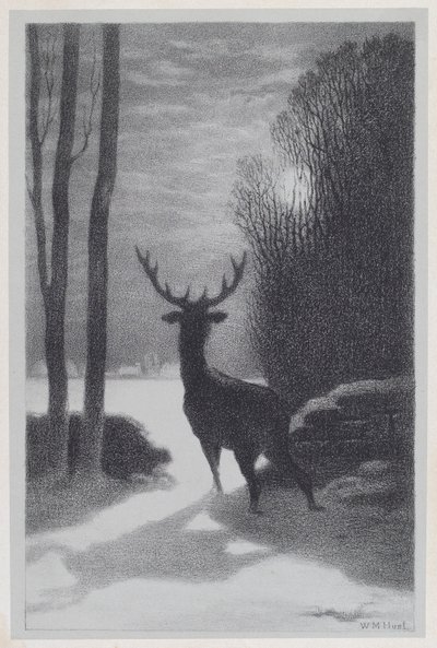 Stag in the Moonlight tekijältä William Morris Hunt