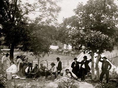 Gettysburg, Pennsylvania. Kapteeni [John J.] Hoffin leiri. 1865 (kuva) tekijältä William Morris Smith