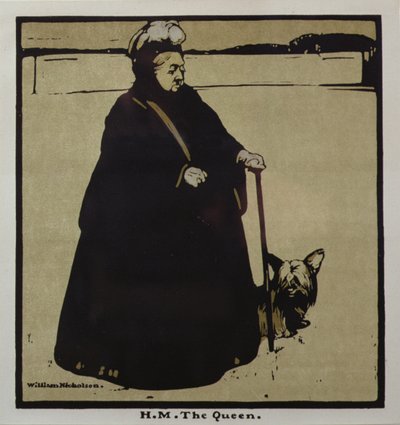 H.M. Kuningatar (väri litho) tekijältä William Nicholson