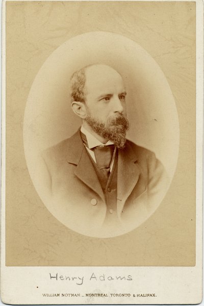 Henry Adams (1838-1918), amerikkalainen historioitsija (albumikuva) tekijältä William Notman