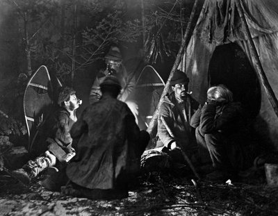 Trapperin elämä Kanadassa, kuva Nottman, noin 1890. tekijältä William Notman
