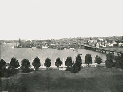 Näkymä hallituksen rakennuksista, Victoria, Kanada, 1895. tekijältä William Notman and Son