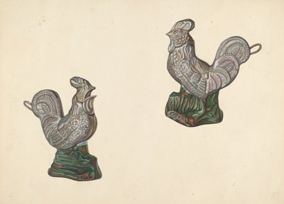 Rooster Coin Bank, c. 1938. tekijältä William O. Fletcher