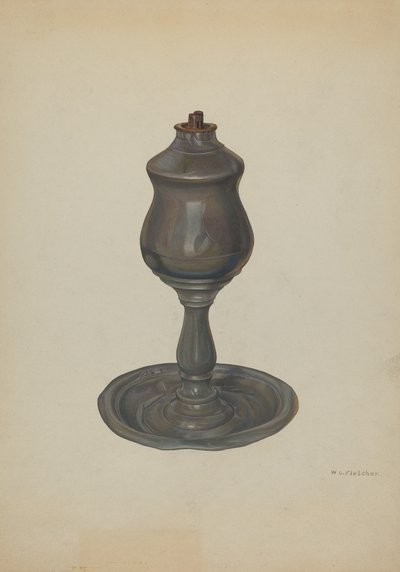 Valasöljylamppu, c. 1940. tekijältä William O. Fletcher