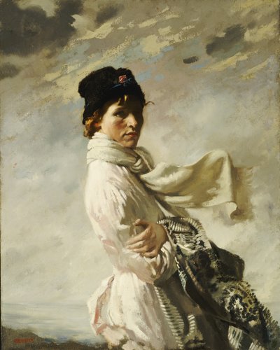 Dublin Bay: Taiteilijan vaimon muotokuva, 1909 tekijältä William Orpen