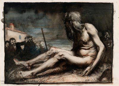 Job lantatunkiolla tekijältä William Orpen