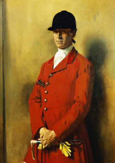 Muotokuva kapteeni Marshall Robertsista, kettukoirien mestarista, 1926 tekijältä William Orpen