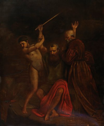 Mooses, Aaron ja Hur Hoorebin vuorella, 1857. tekijältä William Page