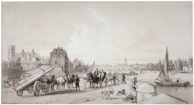 Millbank, Westminster, Lontoo, 1841 tekijältä William Parrott
