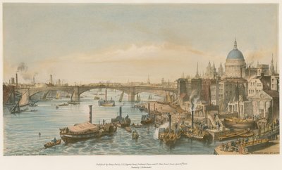 Southwark Bridge London Bridgestä tekijältä William Parrott