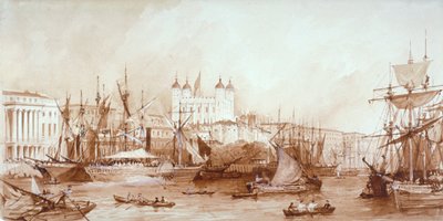 Tower of London, Stepney, Lontoo, 1840 tekijältä William Parrott