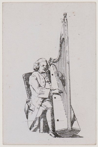 John Parry soittaa harppua, 1760-1780. tekijältä William Parry