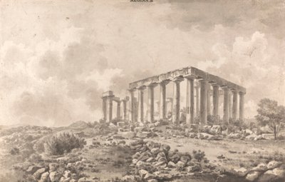Jupiter Panhelleniosin temppeli Aiginassa tekijältä William Pars