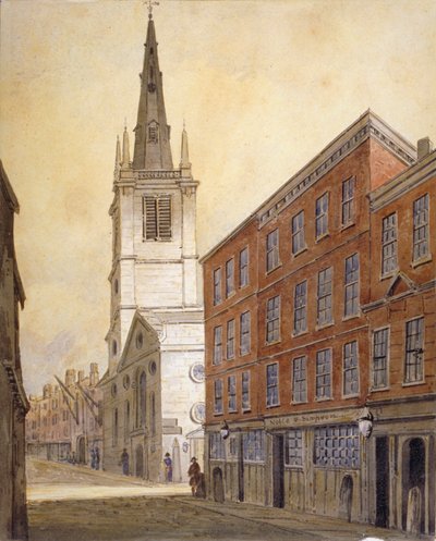 St Margaret Pattensin kirkko, Eastcheap, Lontoo, 1815. tekijältä William Pearson