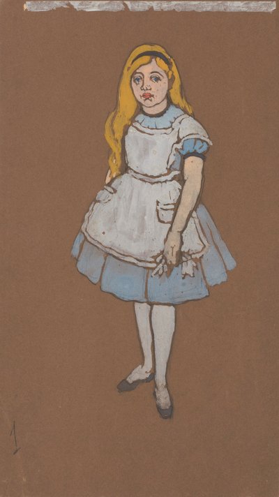 Liisa (pukusuunnittelu elokuvaan Liisa Ihmemaassa, 1915). tekijältä William Penhallow Henderson