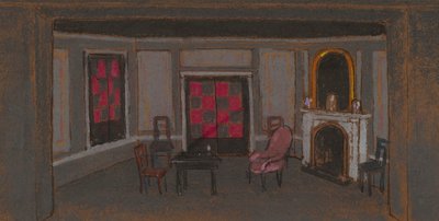 Alicen olohuone - Väärä näyttämö (lavastus) (lavastus) tekijältä William Penhallow Henderson