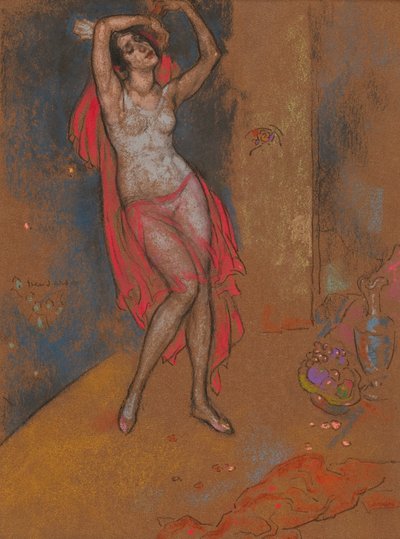 Anna Pavlova itämaisessa fantasiassa, Chicago, 1915-16. tekijältä William Penhallow Henderson