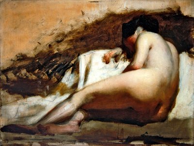 Alastonkuvaus (öljy kartongille) tekijältä William Quiller Orchardson