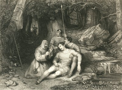 "Llewellynin kuolema", vuodelta 1836 tekijältä William Radclyffe
