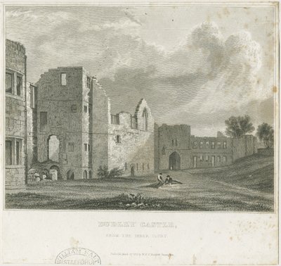 Dudley Castle - The Keep: teräskaiverrus, nd [c1831] tekijältä William Radclyffe