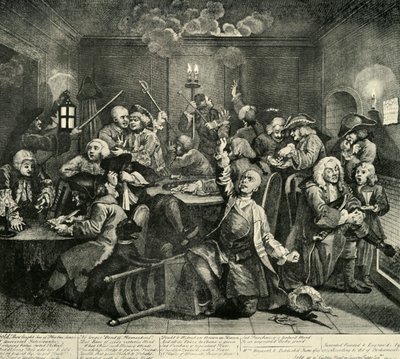 Uhkapelit Whites Clubissa, 1734, 1925. tekijältä William Radclyffe