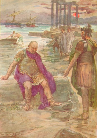 Gaius Marius istumassa maanpaossa Karthagon raunioiden keskellä, 1912 1912 tekijältä William Rainey