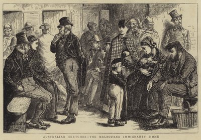 Australian Sketches, Melbournen maahanmuuttajien koti tekijältä William Ralston