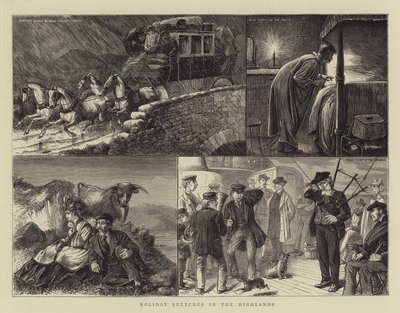 Lomapiirroksia Highlandsissa tekijältä William Ralston