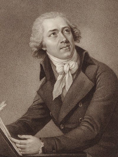 Muotokuva säveltäjä Leopold Kozeluchista 1747-1818, 1797. tekijältä William Ridley
