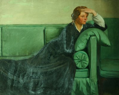 Kukka, hedelmä ja piikkipala (öljy kankaalle) tekijältä William Rothenstein