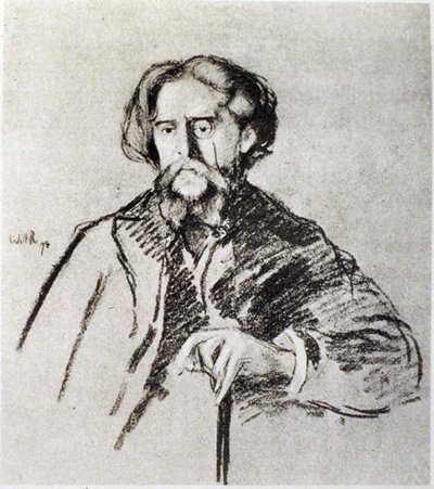 Alphonse Daudetin (1840-97) muotokuva tekijältä William Rothenstein