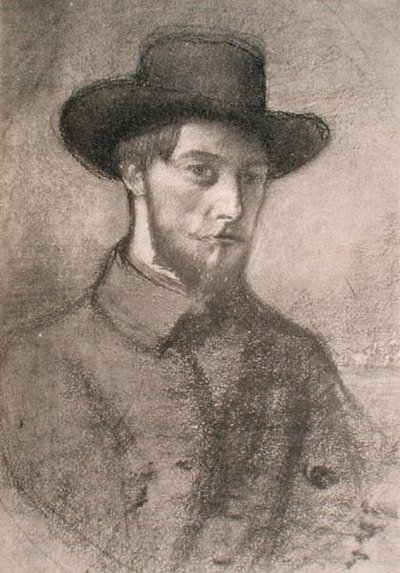 Augustus Johnin (1879-1961) muotokuva (litho) tekijältä William Rothenstein