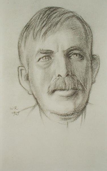Sir Ernest Rutherfordin (1871-1937) muotokuva tekijältä William Rothenstein