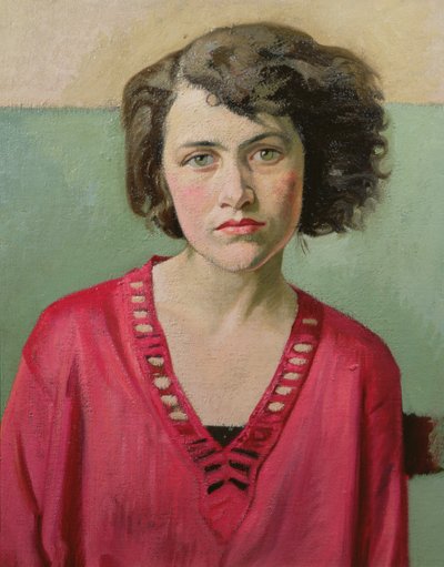 Vaaleanpunaisen tytön muotokuva tekijältä William Rothenstein