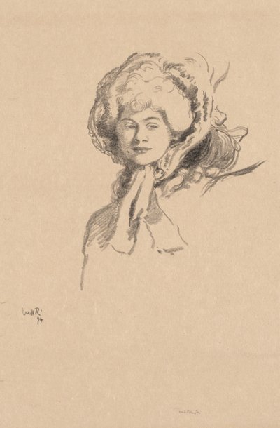 Millamant tai Bonnet and Powder tekijältä William Rothenstein