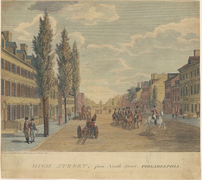 High Street, Ninth Street, Philadelphia tekijältä William Russell Birch