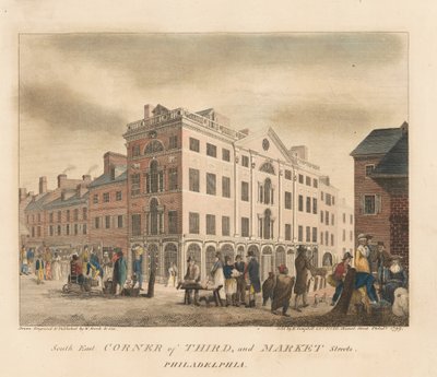 Third Streetin ja Market Streetin kaakkoiskulma tekijältä William Russell Birch